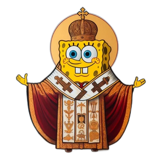crown, jacket, staff, hat transparent PNG cut-out