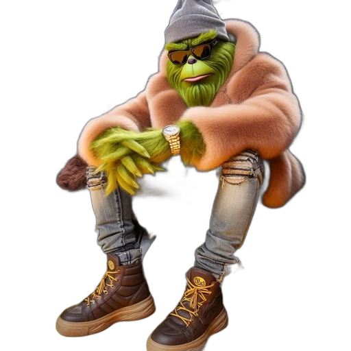 creature, jacket, hat, mask transparent PNG cut-out