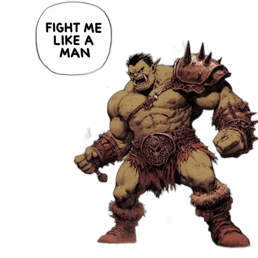 weapon, creature, animal, comic book art transparent PNG cut-out