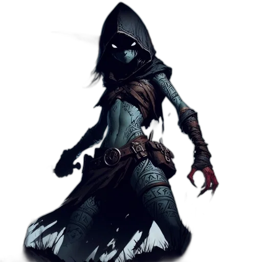 mask, staff, creature, concept art transparent PNG cut-out