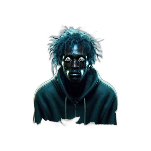 mask, creature, face, jacket transparent PNG cut-out