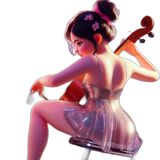 dress, photorealistic, concept art, 3d render transparent PNG cut-out