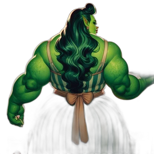 hair, comic book art, concept art, fantasy art transparent PNG cut-out