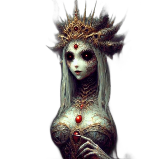 crown, mask, dress, creature transparent PNG cut-out