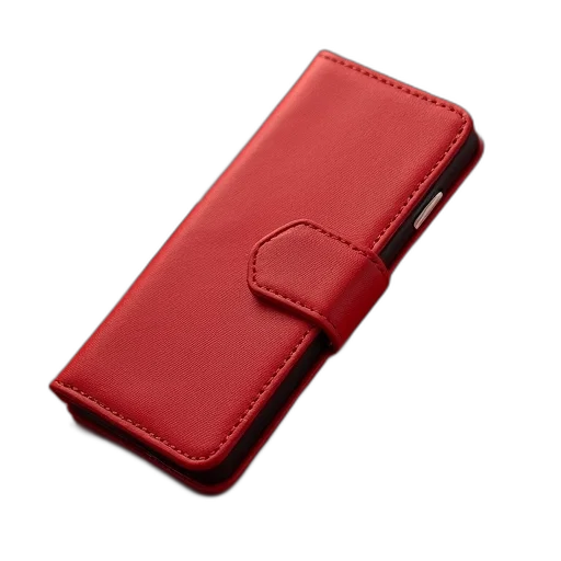 red, iphone, wallet, case transparent PNG cut-out
