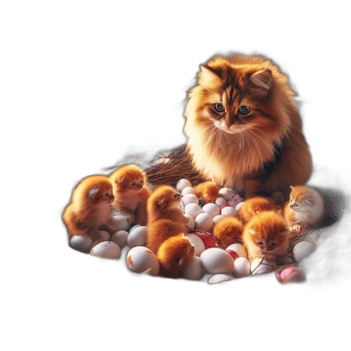 animal, photorealistic, concept art, oil painting transparent PNG cut-out
