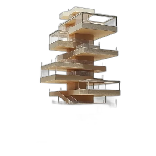 furniture, building, 3d render, concept art transparent PNG cut-out