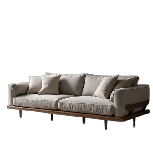 furniture, 3d render, photorealistic, earth tones transparent PNG cut-out