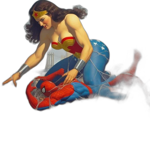 comic book art, concept art, fantasy art, urban transparent PNG cut-out