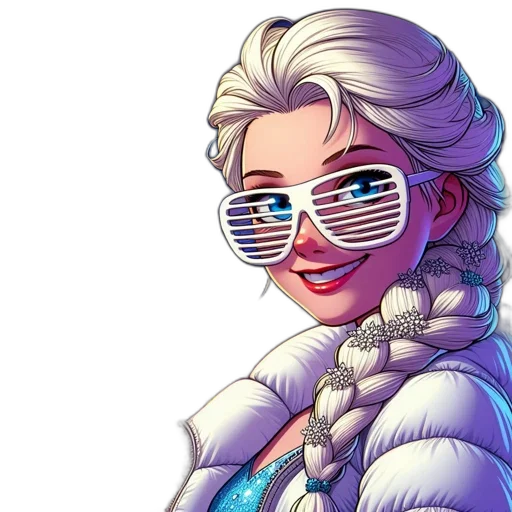 jacket, face, vaporwave, pixel art transparent PNG cut-out
