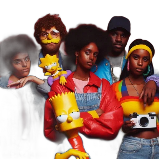 concept art, diverse, group, people transparent PNG cut-out