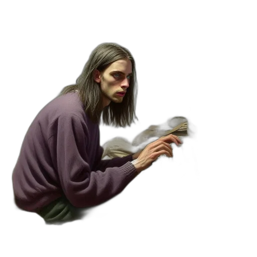 weapon, creature, face, staff transparent PNG cut-out