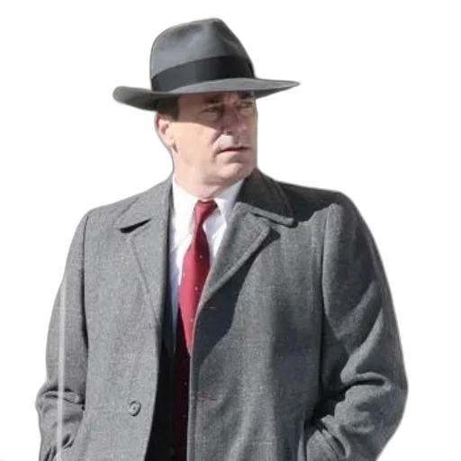 hat, jacket, staff, man transparent PNG cut-out