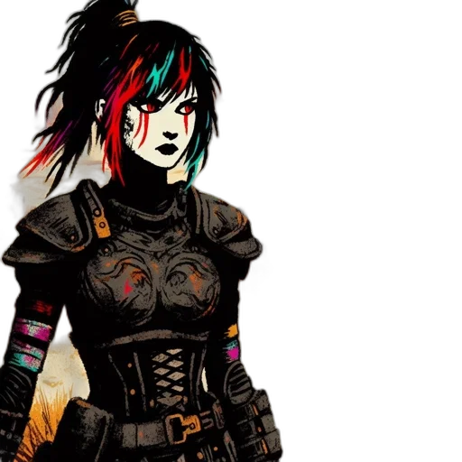 concept art, cyberpunk, pixel art, fantasy art transparent PNG cut-out