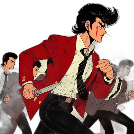 jacket, comic book art, cartoon, concept art transparent PNG cut-out
