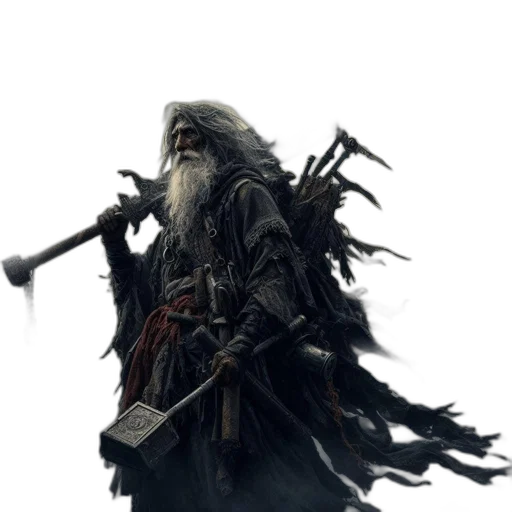 sword, staff, weapon, fantasy art transparent PNG cut-out