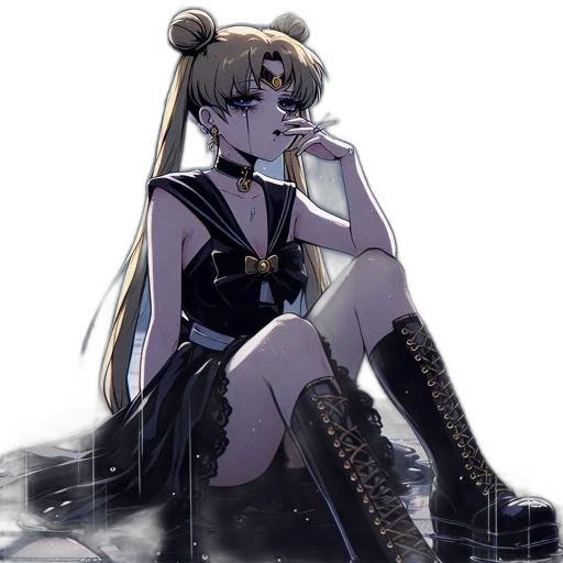 staff, dress, anime, pixel art transparent PNG cut-out