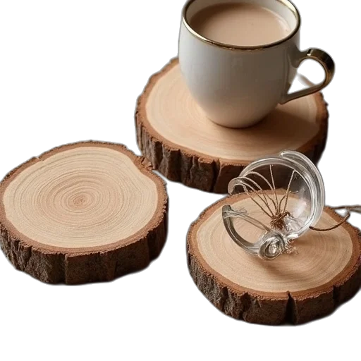 furniture, food, 3d render, earth tones transparent PNG cut-out