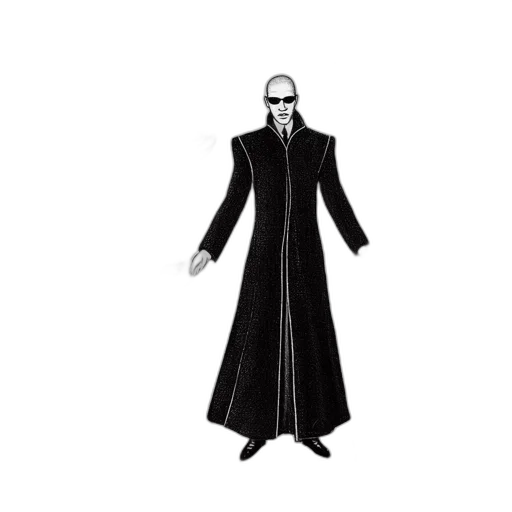 jacket, staff, dress, concept art transparent PNG cut-out