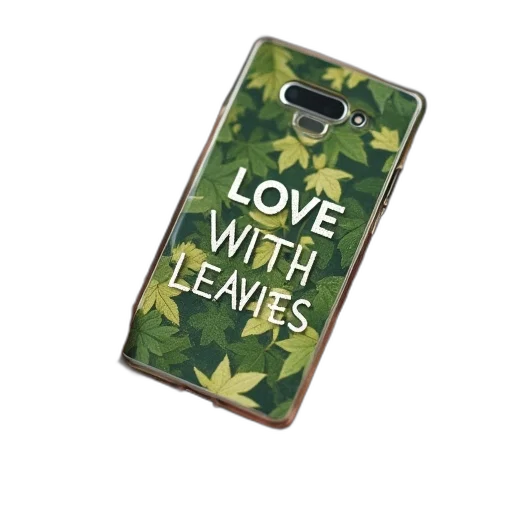 saying, quote, love, leaves transparent PNG cut-out