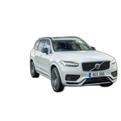 car, white, volvo, xc90 transparent PNG cut-out