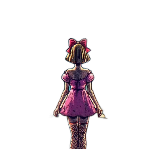 dress, staff, robot, weapon transparent PNG cut-out