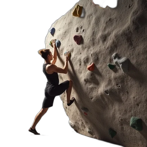 rock, climb, gym transparent PNG cut-out