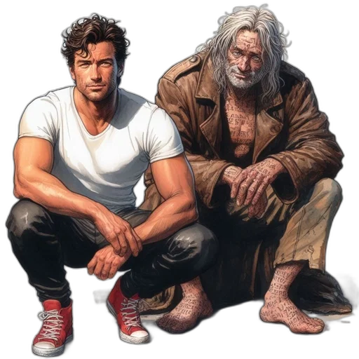 comic book art, concept art, fantasy art, photorealistic transparent PNG cut-out