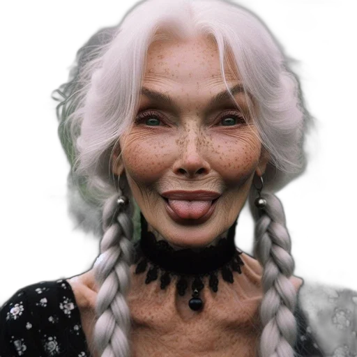 face, mask, hair, creature transparent PNG cut-out
