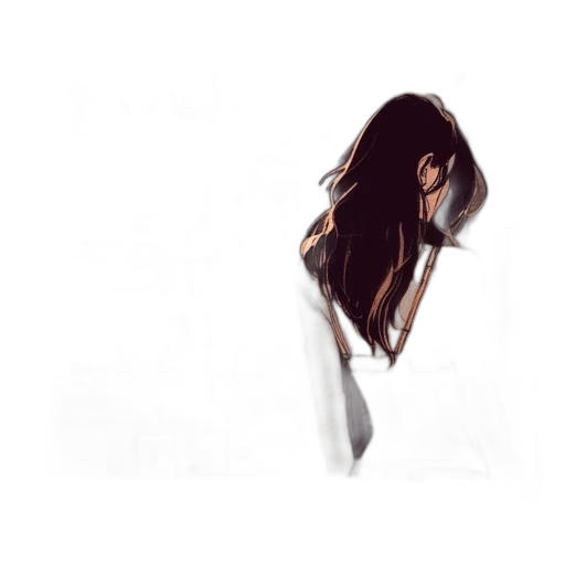 dress, hair, mask, face transparent PNG cut-out