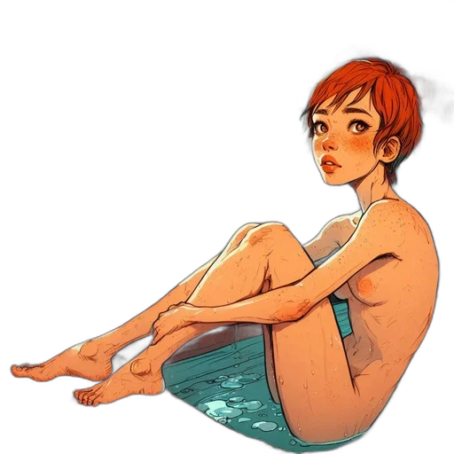 dress, jewelry, concept art, watercolor transparent PNG cut-out