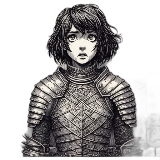 face, sword, jacket, robot transparent PNG cut-out