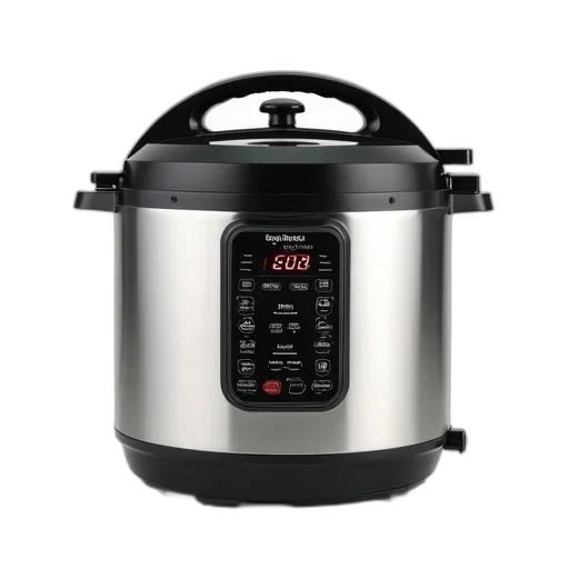 stainless, steel, pressure, cooker transparent PNG cut-out