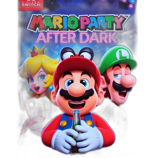 3d render, concept art, dark, nintendo transparent PNG cut-out
