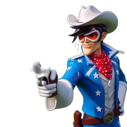 weapon, jacket, staff, hat transparent PNG cut-out