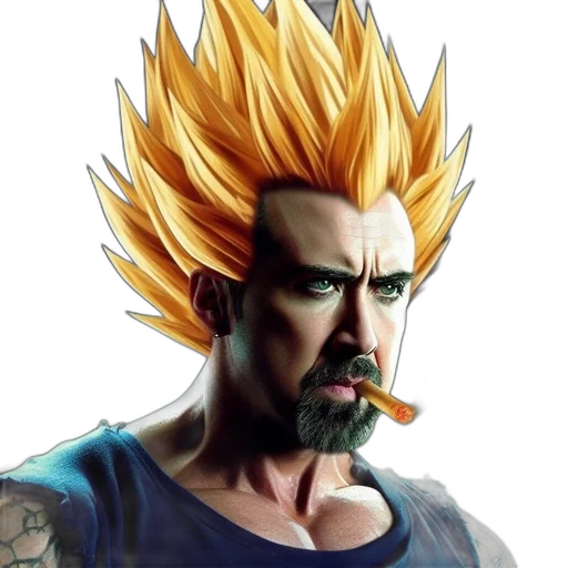 face, concept art, anime, photorealistic transparent PNG cut-out