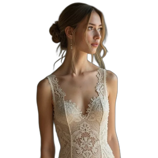 dress, jewelry, photorealistic, loves transparent PNG cut-out