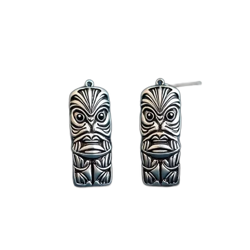 jewelry, pair, silver, earrings transparent PNG cut-out