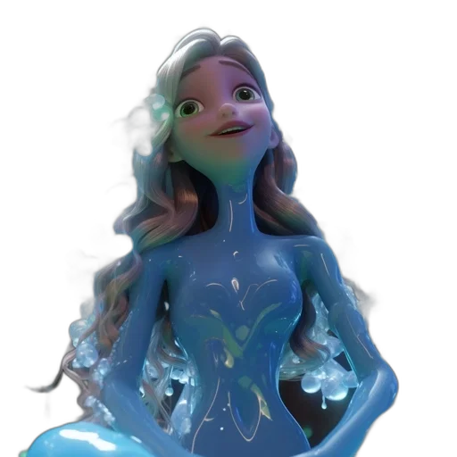 dress, crown, creature, face transparent PNG cut-out