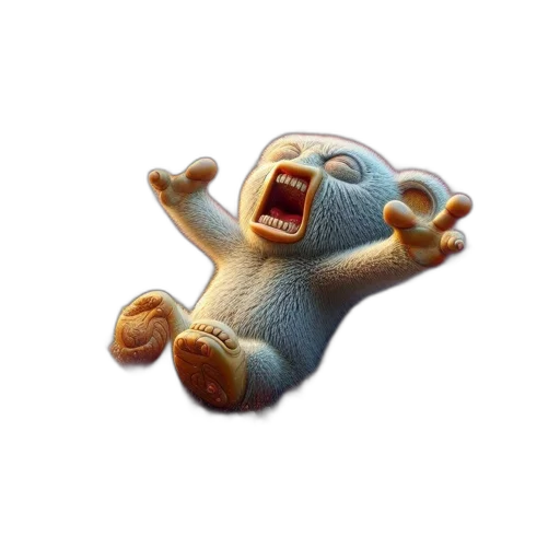 creature, animal, staff, 3d render transparent PNG cut-out