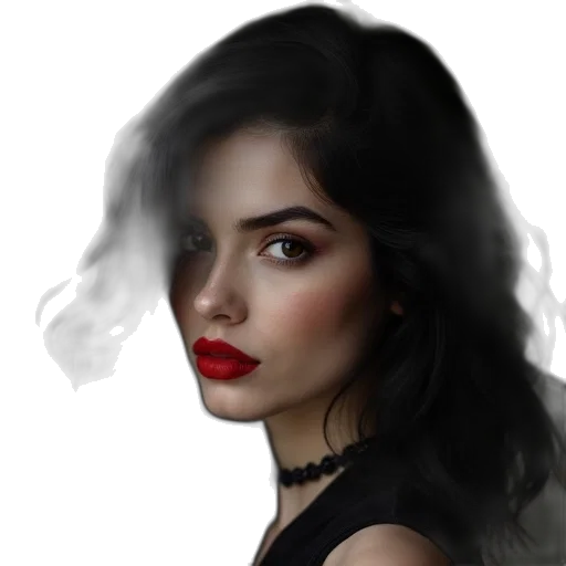 face, jewelry, hair, dress transparent PNG cut-out