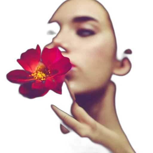 flower, face, crown, jewelry transparent PNG cut-out