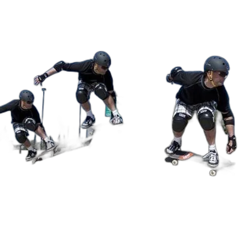 3d render, concept art, photorealistic, skateboarder transparent PNG cut-out