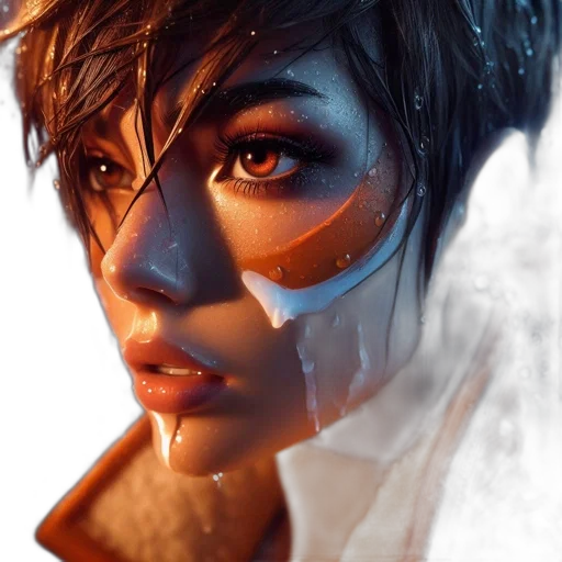 face, mask, photorealistic, concept art transparent PNG cut-out