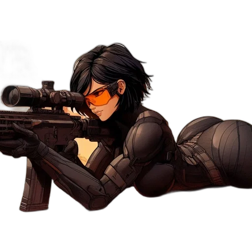 weapon, concept art, comic book art, cyberpunk transparent PNG cut-out