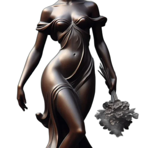 jewelry, dress, robot, 3d render transparent PNG cut-out