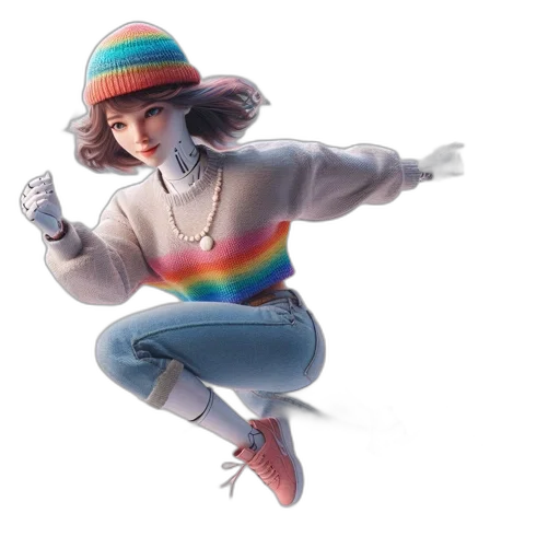 jacket, hat, shoes, concept art transparent PNG cut-out