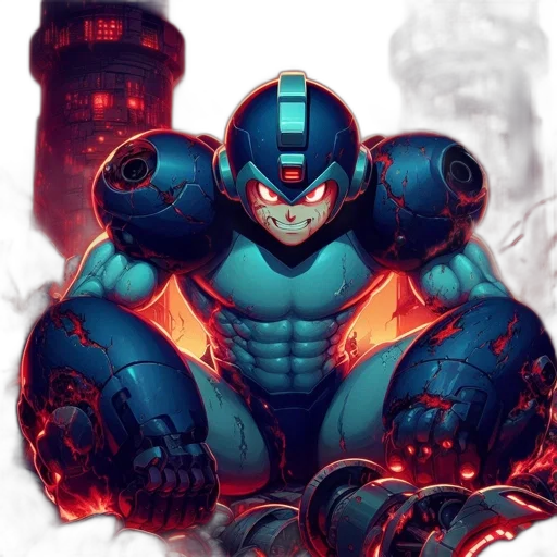 robot, concept art, comic book art, cyberpunk transparent PNG cut-out