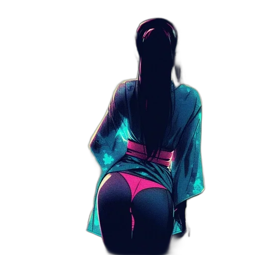 dress, jacket, staff, mask transparent PNG cut-out