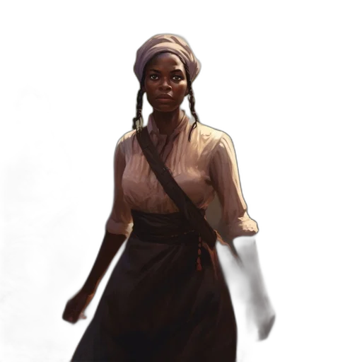 staff, dress, face, hat transparent PNG cut-out